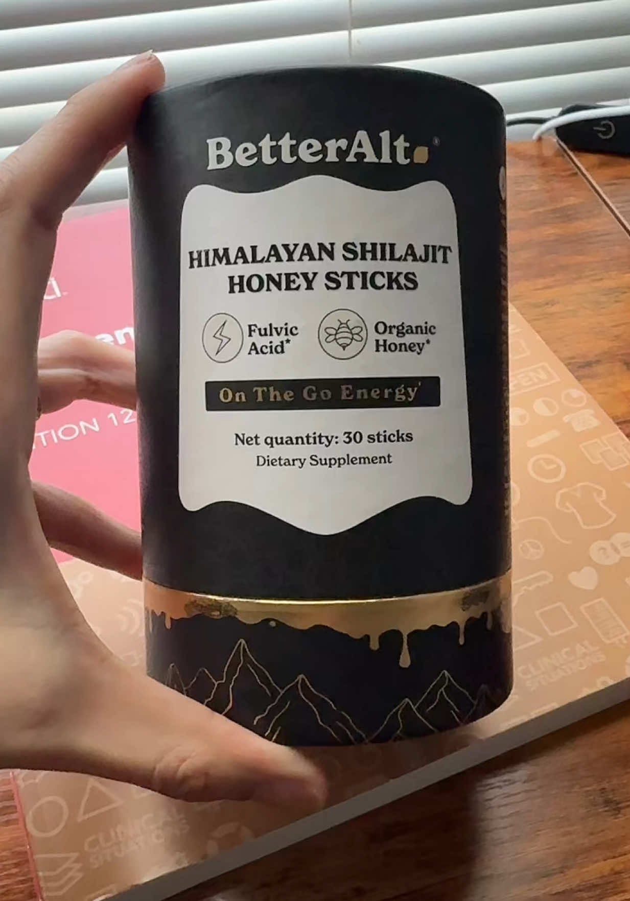 TikTok post by @ladybuttercakes for Better Alt. Caption reads: [...] Himalayan Shilajit Honey Sticks from @Better....
