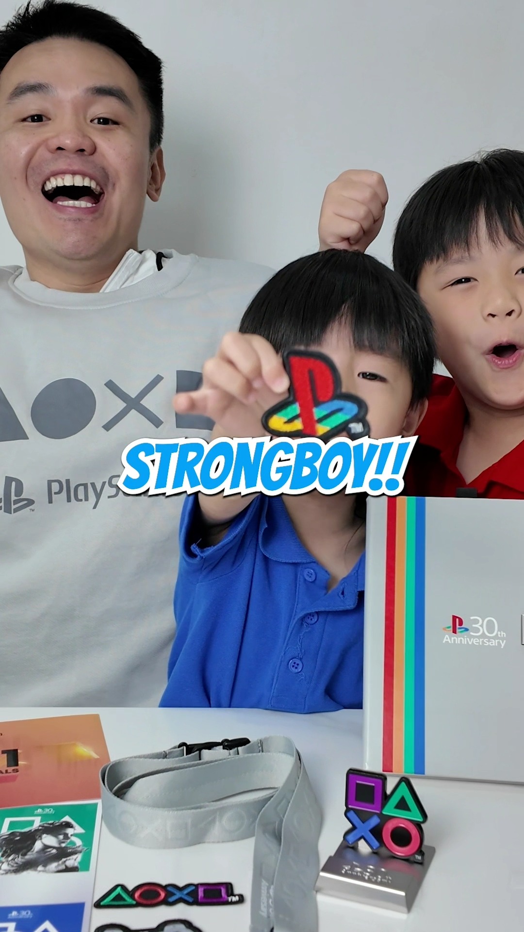 Instagram post by @bapabros for PlayStation. Caption reads: Bro tries PlayStation goodies 💚❤️💙💜

#bapabros....