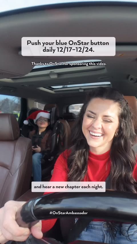 Instagram post by @beth_and_coop for OnStar. Caption reads: [...] tradition: Santa in Space stories! 

@OnStar....