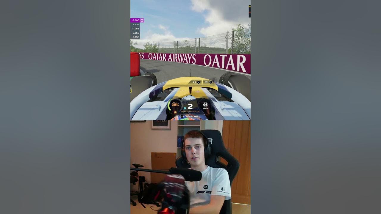 YouTube post by @Matt212YT for Fanatec. Caption reads: PERFECT TIMING! F1 25.