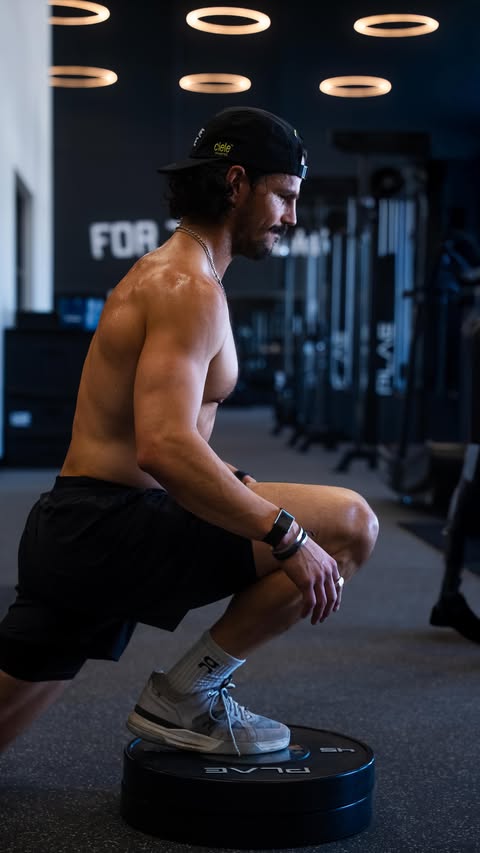 Instagram post by @dan_churchill for WHOOP. Caption reads: [...] up, stack your habits and do not stop @whoop....