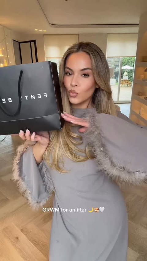 Instagram post by @michelleagerbeek for FENTY BEAUTY BY RIHANNA. Caption reads: getting ready for iftar, but make it full....
