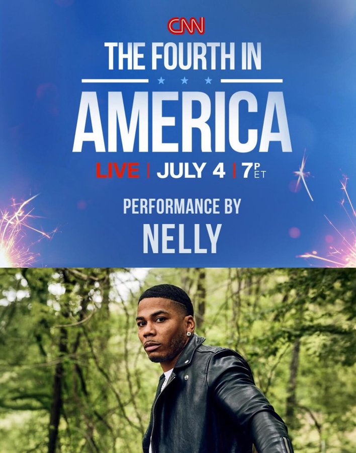 Instagram post by @nelly for CNN. Caption reads: I’m excited to be part of CNN’s The Fourth in....