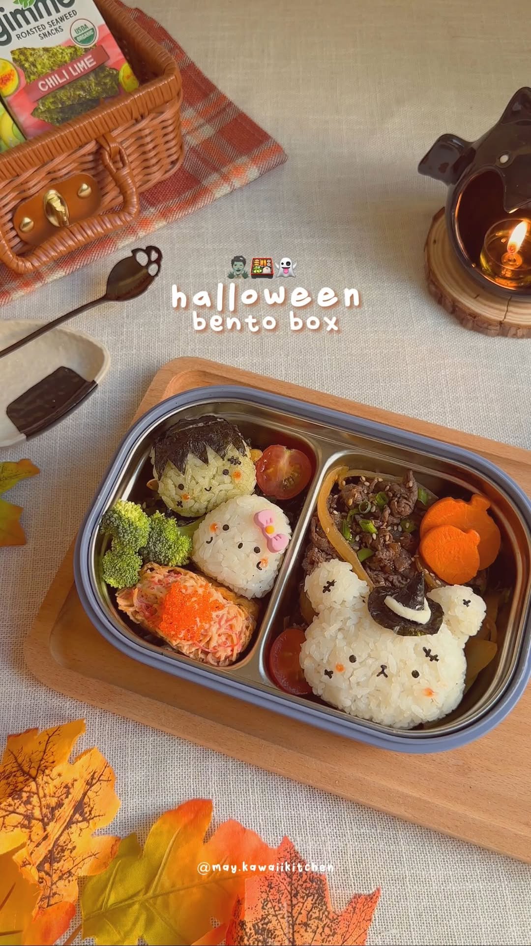 Instagram post by @may.kawaiikitchen for Gimme Seaweed. Caption reads: [...] Big Sheets! How to enter: ✨Follow....