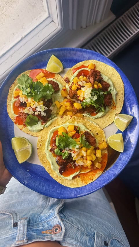 Instagram post by @georgiahughesfood for Waitrose. Caption reads: [...] star of the show in Mexico, so I used....
