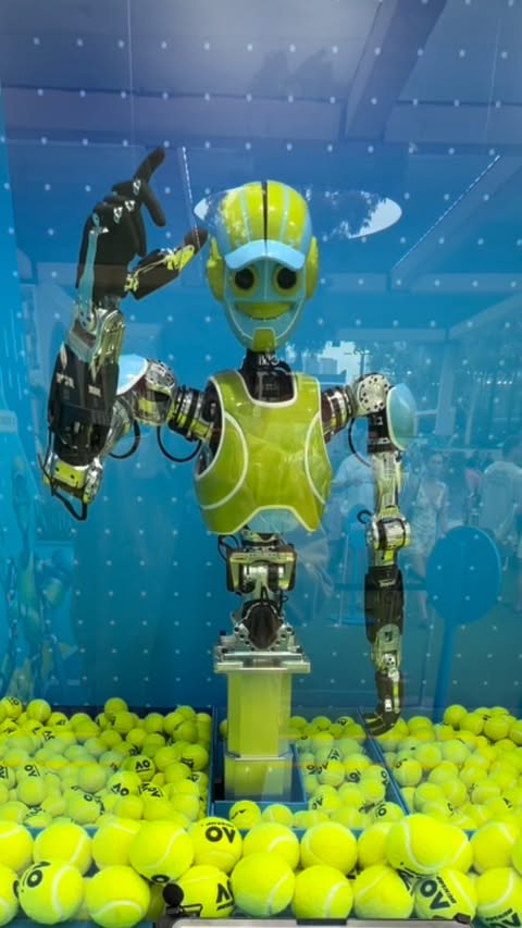 Instagram post by @shannongrixti for Australian Open. Caption reads: [...] robot that can provide live Australian Open....
