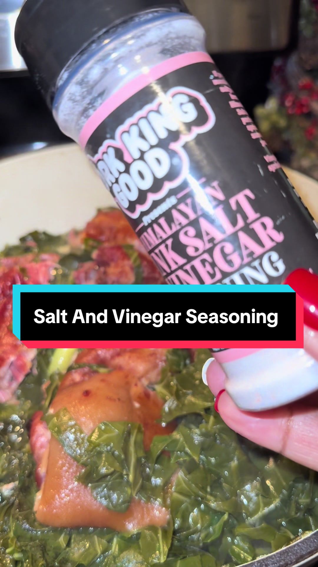 TikTok post by @yesicancan for Pork King Good. Caption reads: [...] salt, and vinegar seasoning by @Pork King....