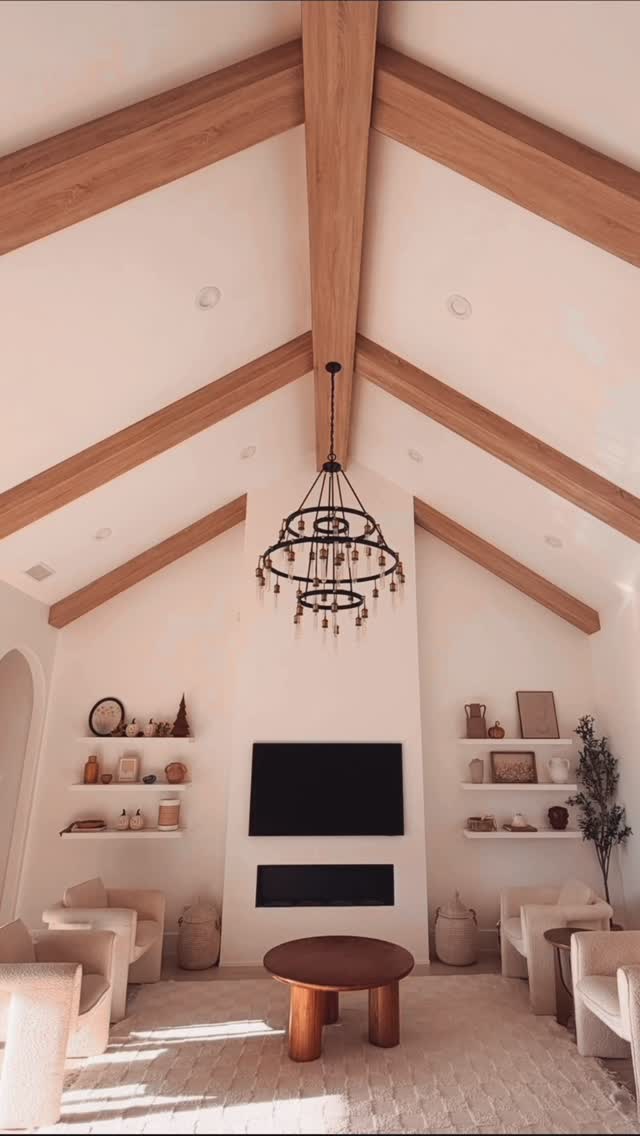 Instagram post by @sarahmattix for Personalization Mall. Caption reads: Come style a fall shelf with me! 🥰 How cute are....