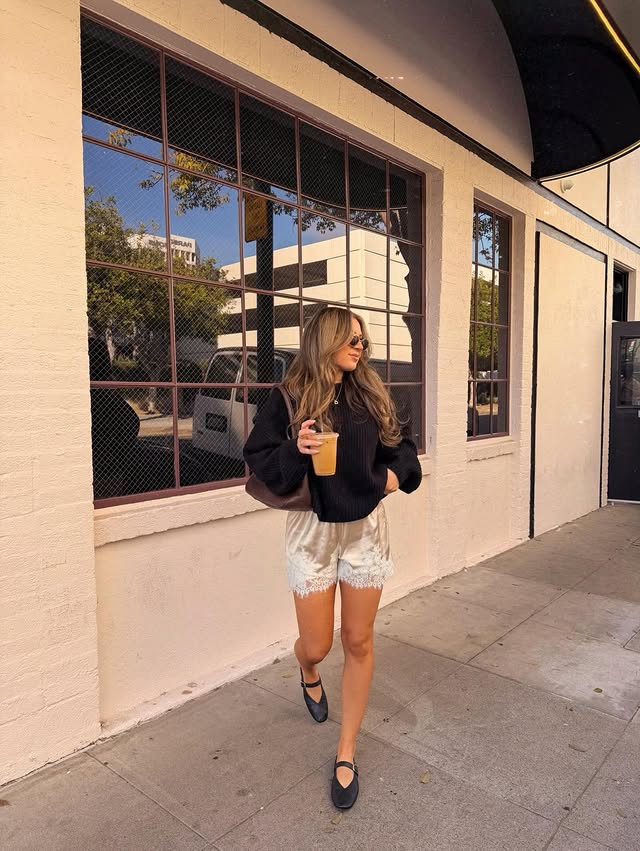 Instagram post by @daniellee_esther for Nine West. Caption reads: currently living in these @ninewest ballet flats....