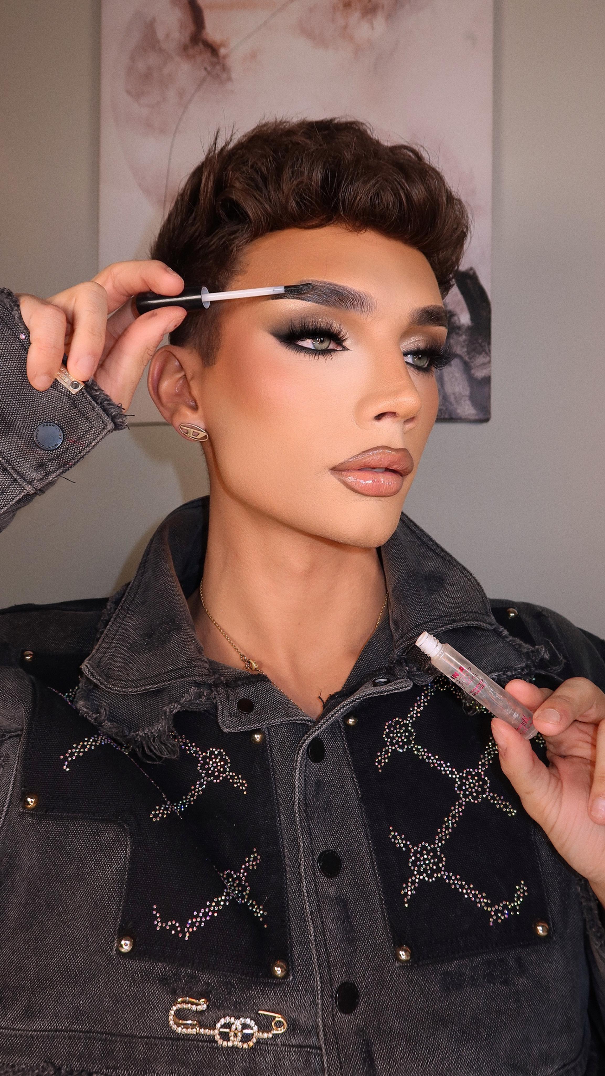 Instagram post by @lucasrodgerss for Barry M. Caption reads: [...] do you prefer?? 💕 using a full face of....