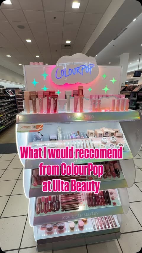 Instagram post by @deadly_777 for ColourPop Cosmetics. Caption reads: What I would recommend from @colourpopcosmetics at....