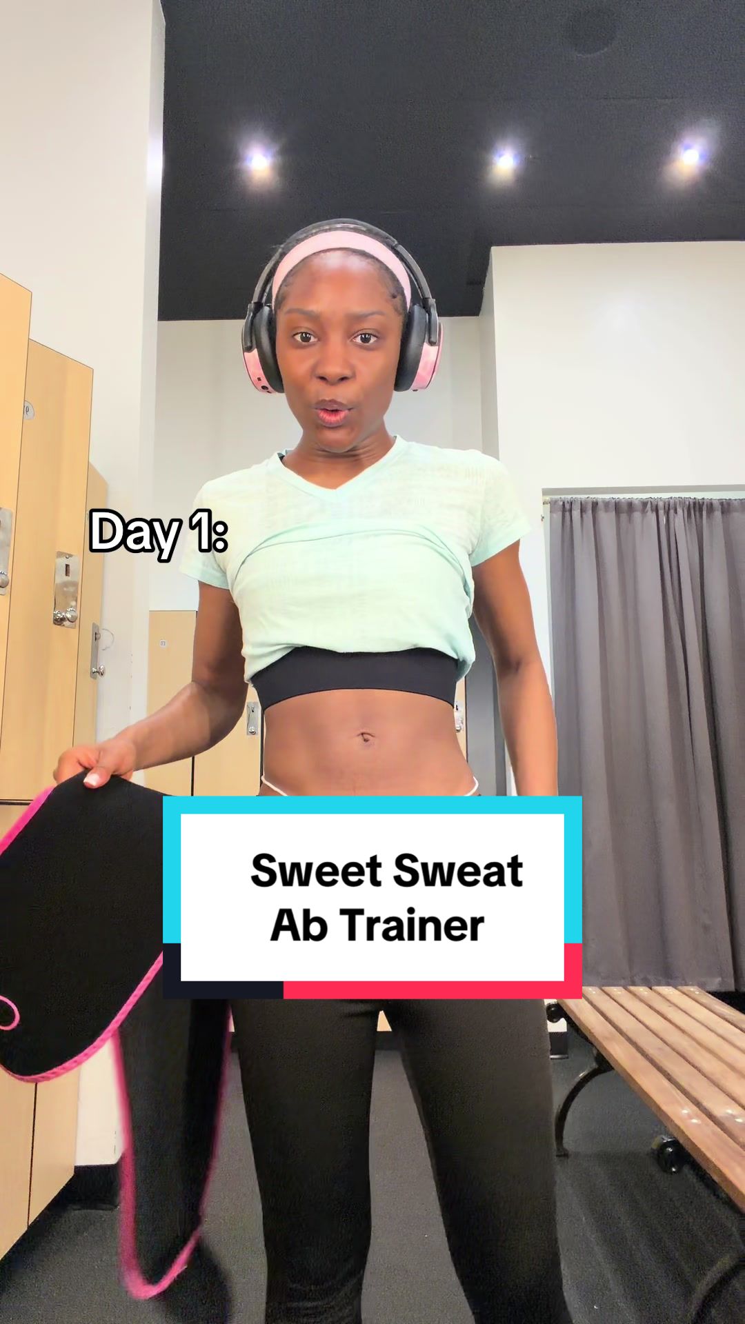 TikTok post by @mikayla.dp1 for Sweet Sweat. Caption reads: [...] session! Summer body loading 💪🏾🤩 @Sweet....