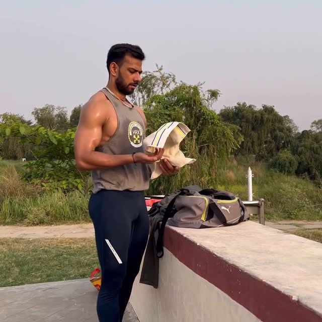 Instagram post by @hurdleryogesh for MYPROTEIN. Caption reads: It’s not juice. It’s not just protein.
It’s the....