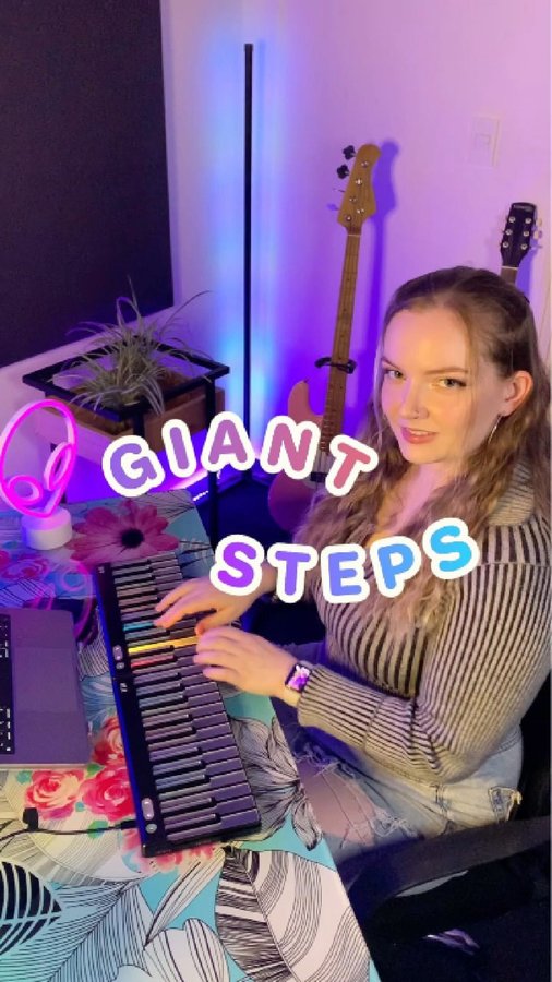 Instagram post by @jemheigis for Roli. Caption reads: [...] solo in technicolor, thanks to my new ROLI M....