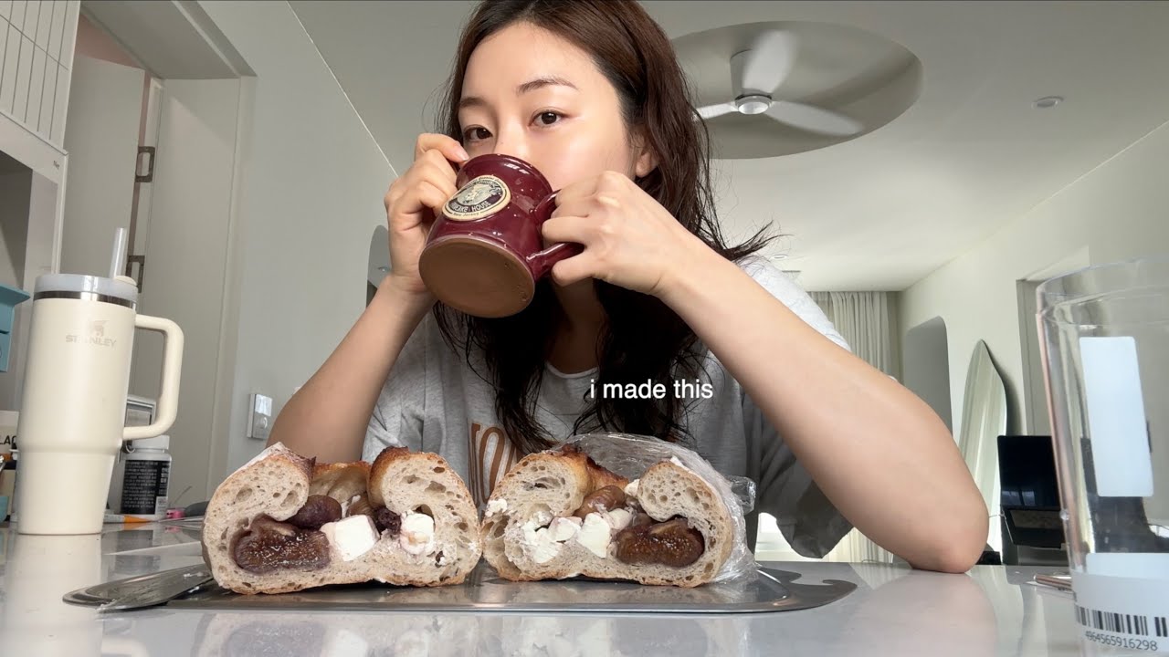 YouTube post by @ashleybchoi for Lingoda. Caption reads: baking class, studying spanish, my glasses....