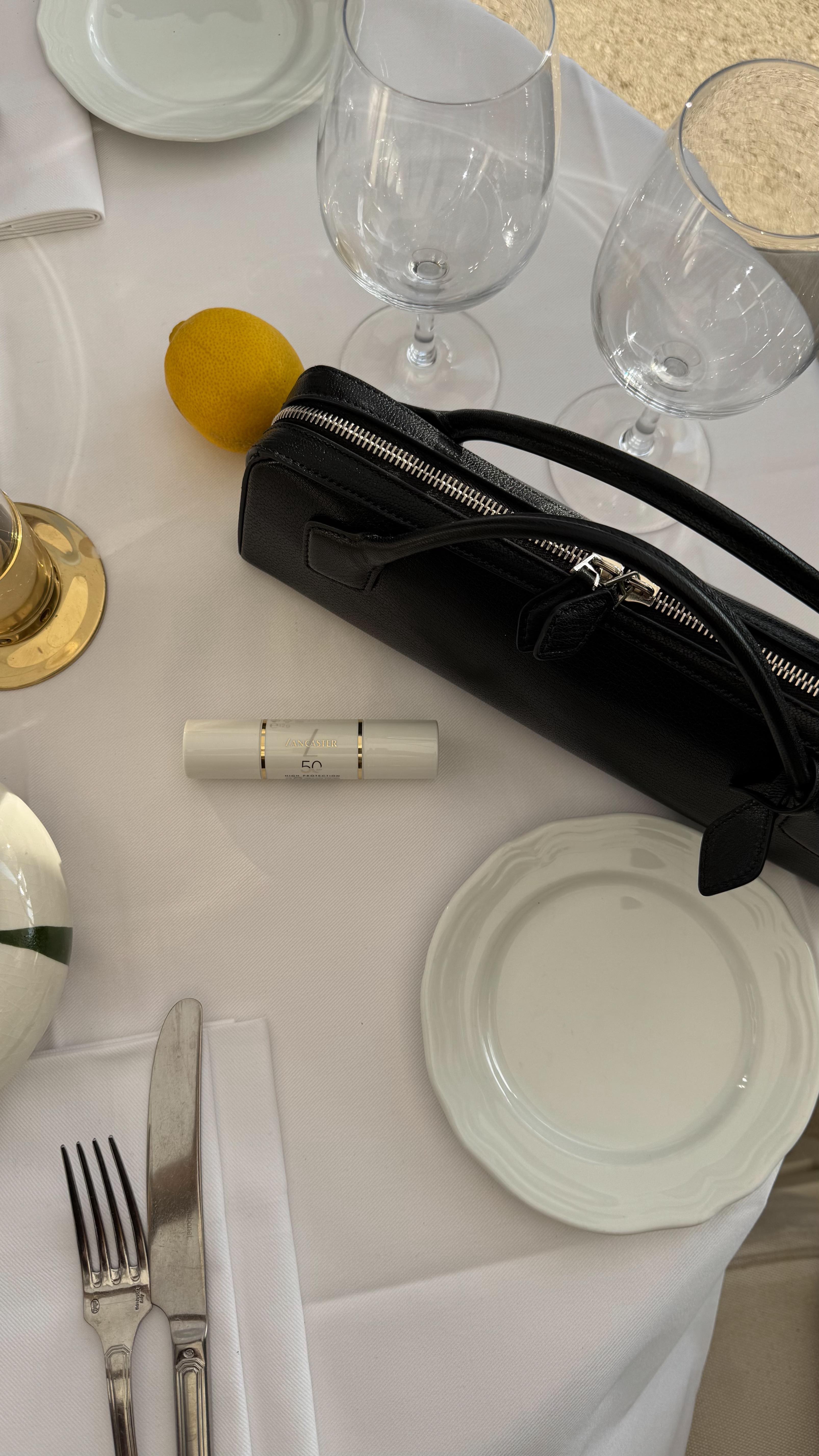 Instagram post by @viktoria.ortner_ for Notino CZ. Caption reads: First sunny escape of the summer—and of course, I....