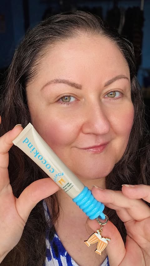 Instagram post by @euphoriaxnyc for Cocokind. Caption reads: The NEW Cocokind x Olipop Ceramide Lip Blur Balms....