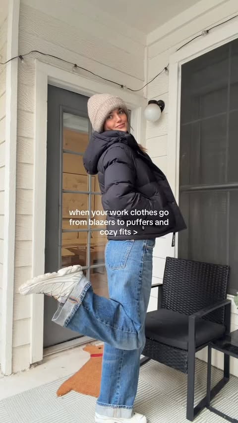 Instagram post by @georgiawellman for Aritzia. Caption reads: Honestly sometimes I miss the blazers tho!! lol....