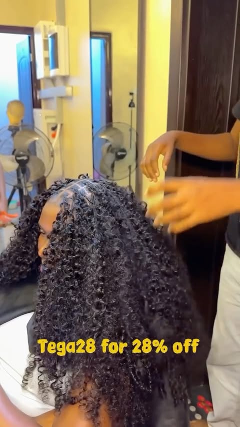 Instagram post by @tegaclifford for Luvme Hair. Caption reads: [...] the trending Miracle Knot braids using....