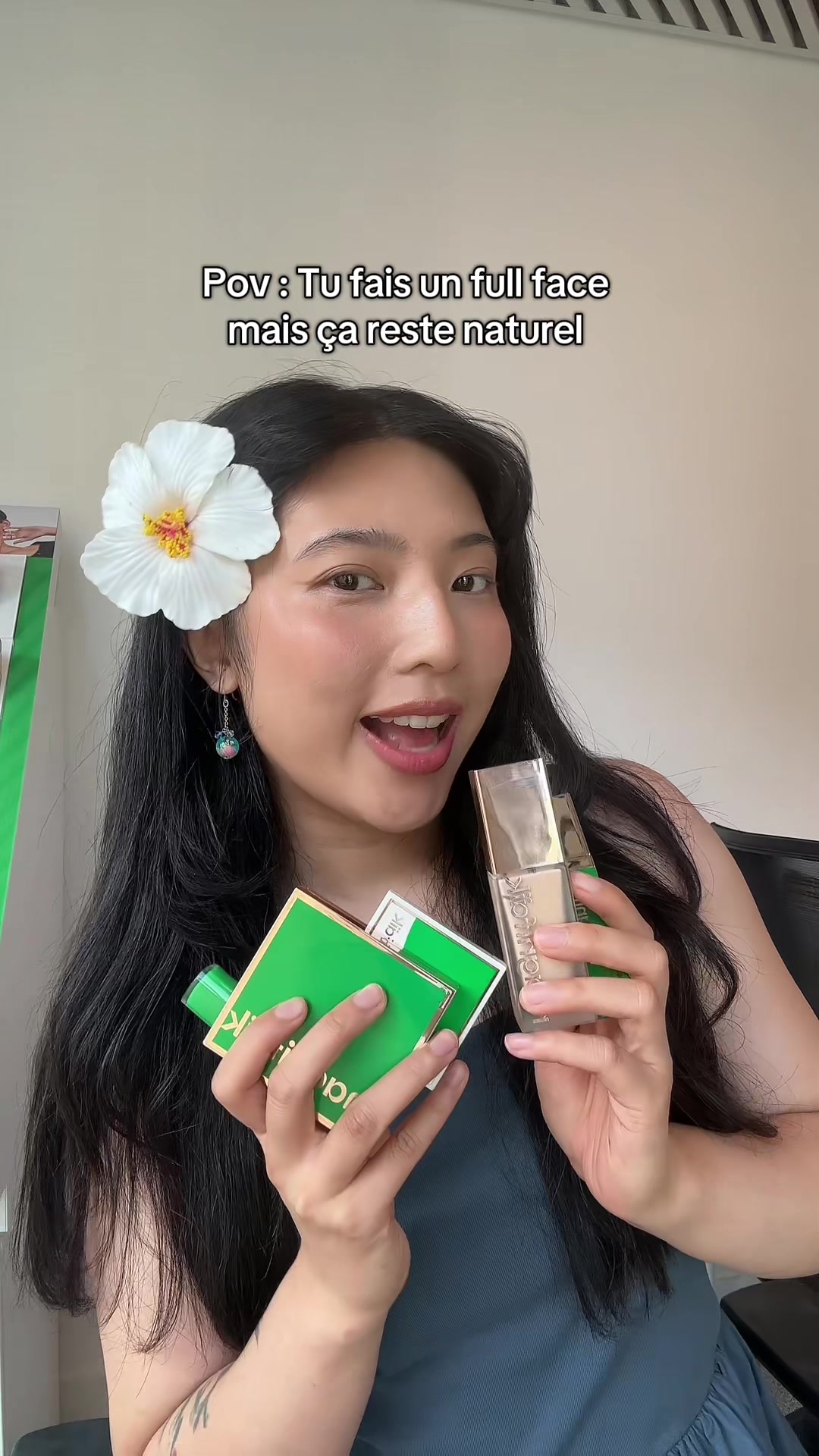 TikTok post by @yourprincess_ln for Magnifaïk. Caption reads: [...] sous full face ça reste naturel . . .....