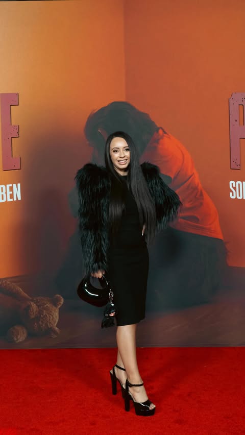 Instagram post by @lizzy_cupcake for Paramount Pictures. Caption reads: Something’s wrong with Ben 🙊 Find out in theaters....