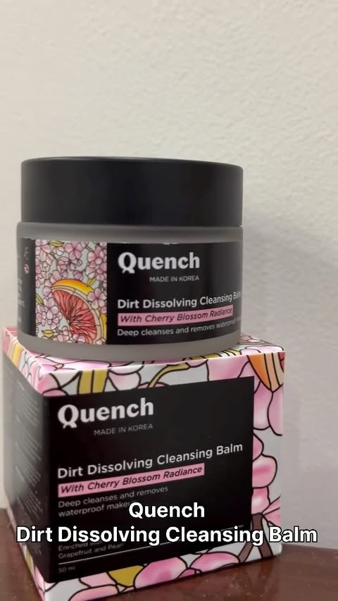 Instagram post by @jashmeet.soni08 for Quench Botanics. Caption reads: The Dirt Dissolving Cleansing Balm from....