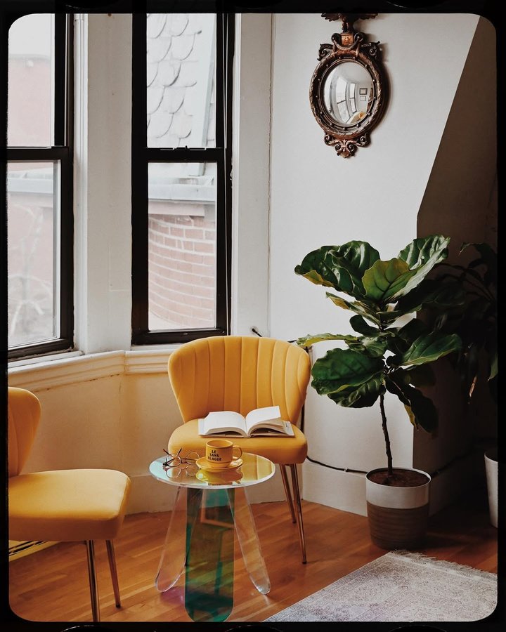 Instagram post by @bucketlistboston for Interior Design. Caption reads: #1456 When in doubt, add plants :) 

For my....