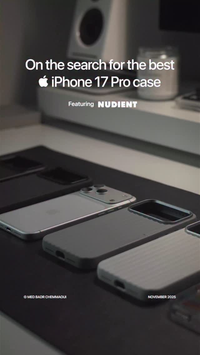 Instagram post by @medbadrc for NUDIENT. Caption reads: [...] cases” series. This one is featuring....