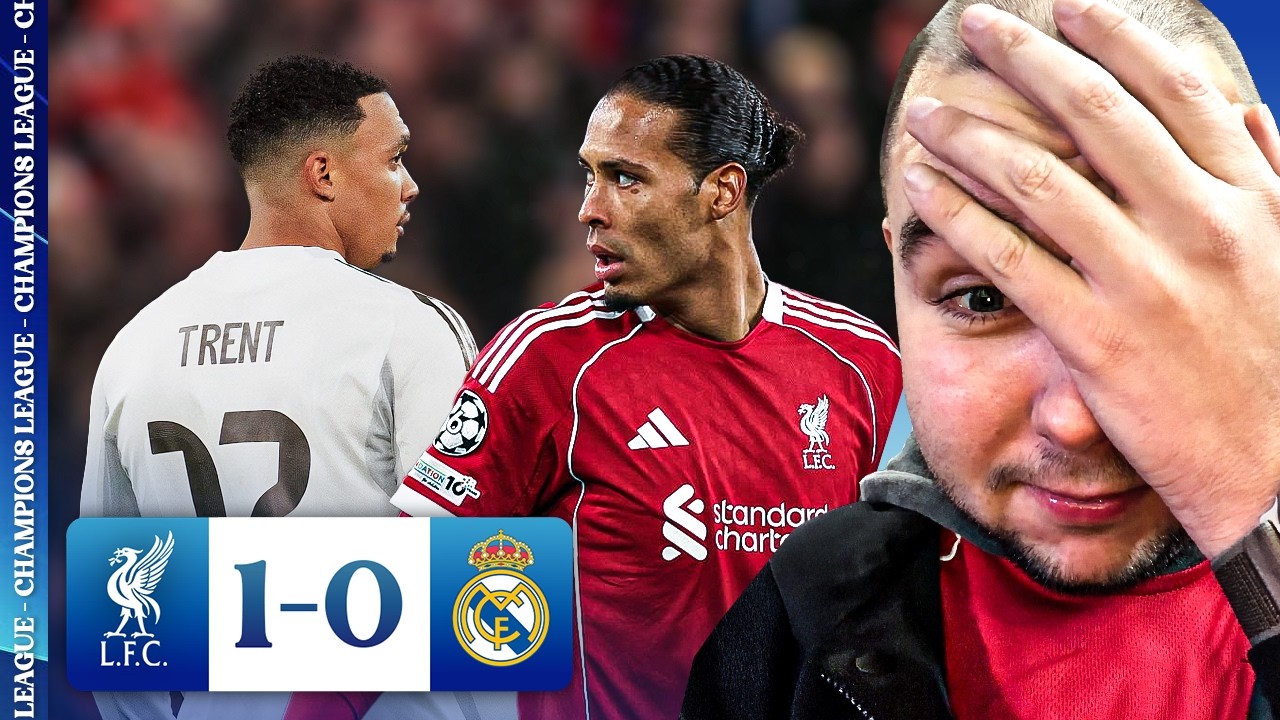 YouTube post by @PLKD for R-GOL. Caption reads: I Flew TRENT BACK TO ANFIELD....