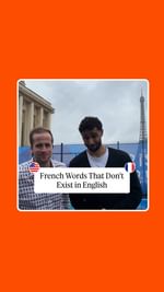 Instagram post by @alexteachesfrench for Babbel. Caption reads: 🇫🇷French words that don’t exist in....