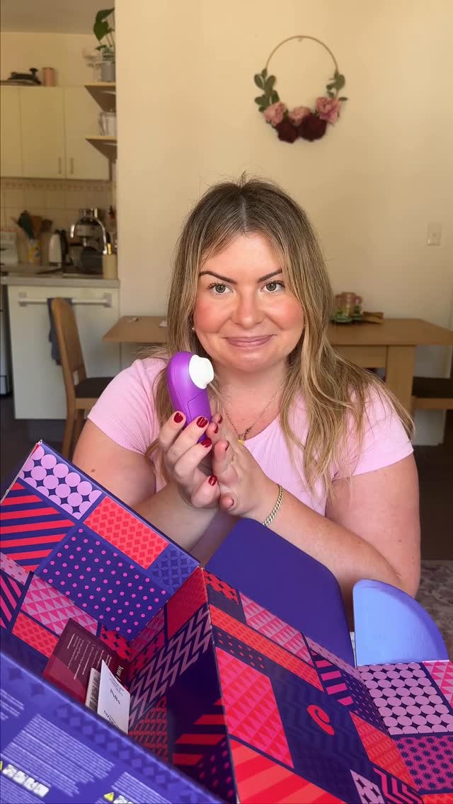 Instagram post by @hannahzaslawski for Lovehoney. Caption reads: Childhood me: chocolate advents 🍫 Adult me:....