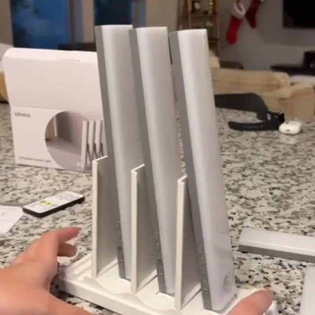 Instagram post by @life_with_two_children for EZVALO. Caption reads: 💡💡Long= lasting Battery with Charging Station:....