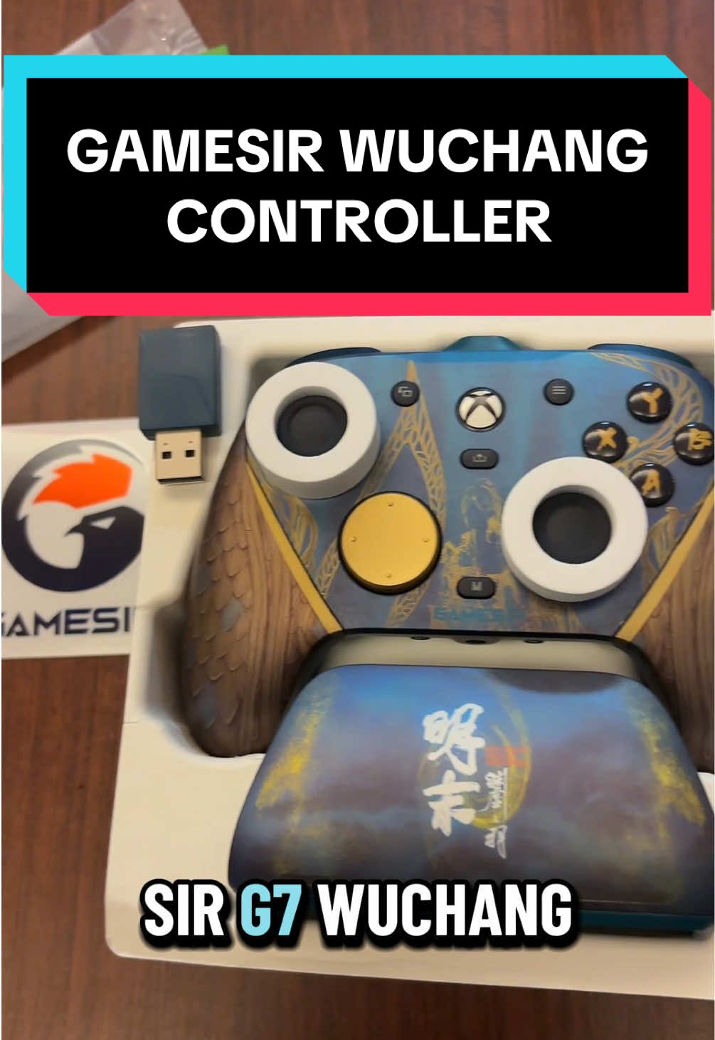 TikTok post by @ems.dre for GameSir. Caption reads: GAMING JUST GOT BETTER WITH GAMESIR @GameSir....