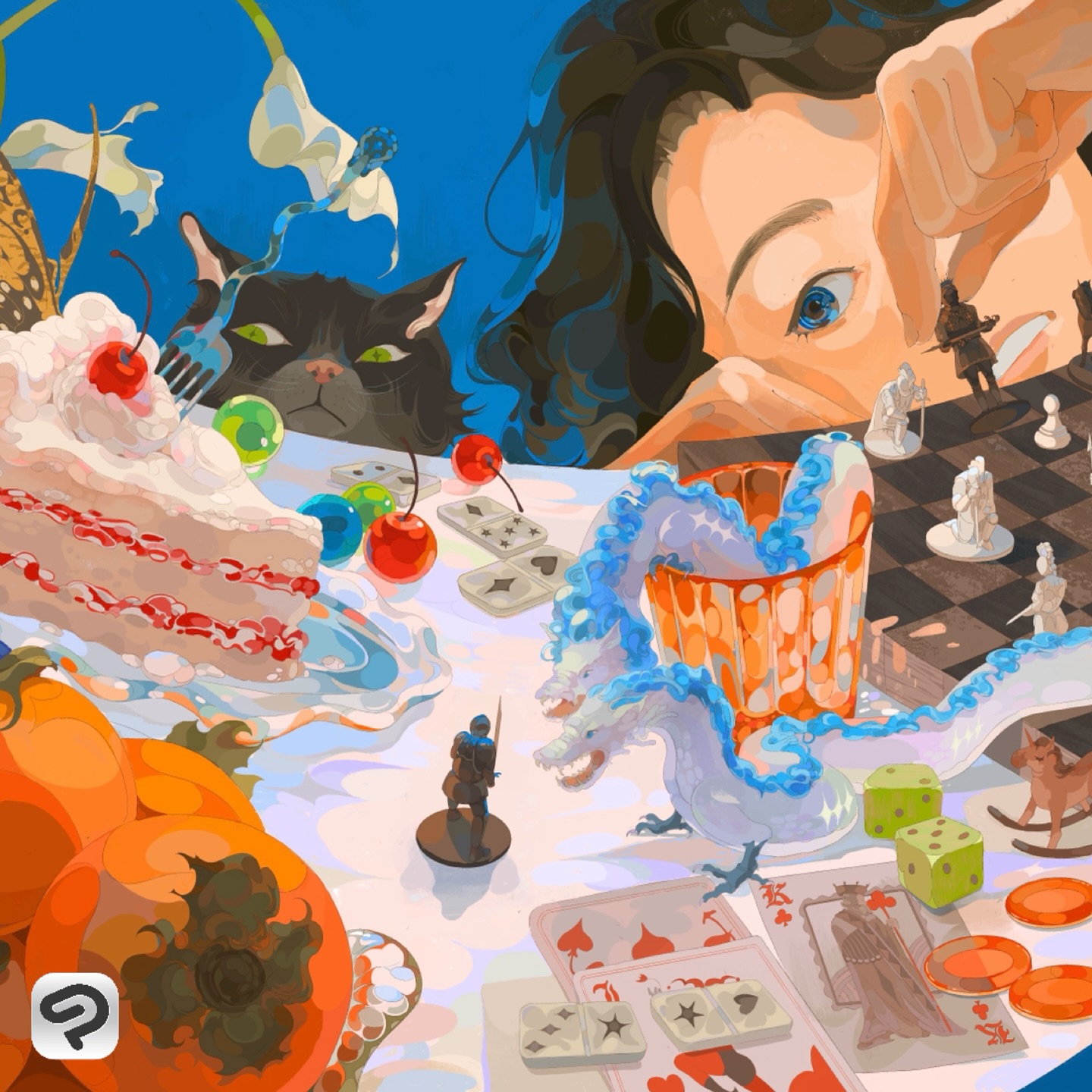 Instagram post by @jdebbiel for Clip Studio Paint. Caption reads: [...] on this new illustration! Clip Studio Paint....