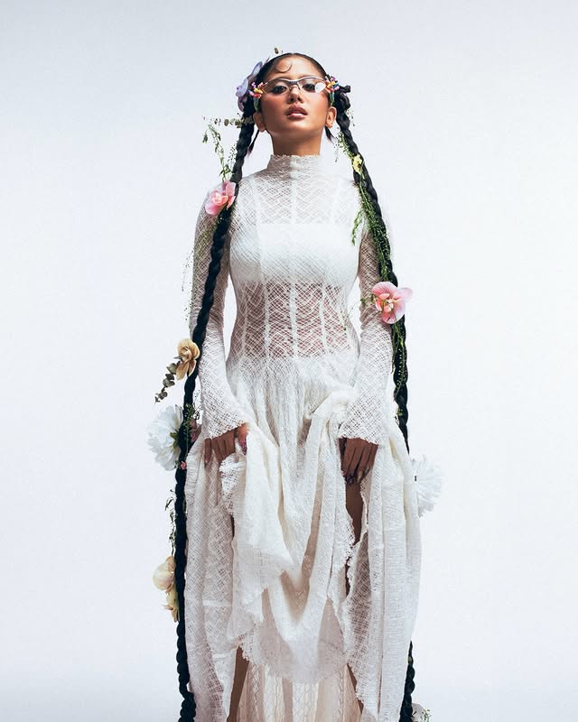 Instagram post by @miki_makes for GENTLE MONSTER. Caption reads: Blooming gently @gentlemonster 

the Gentle....