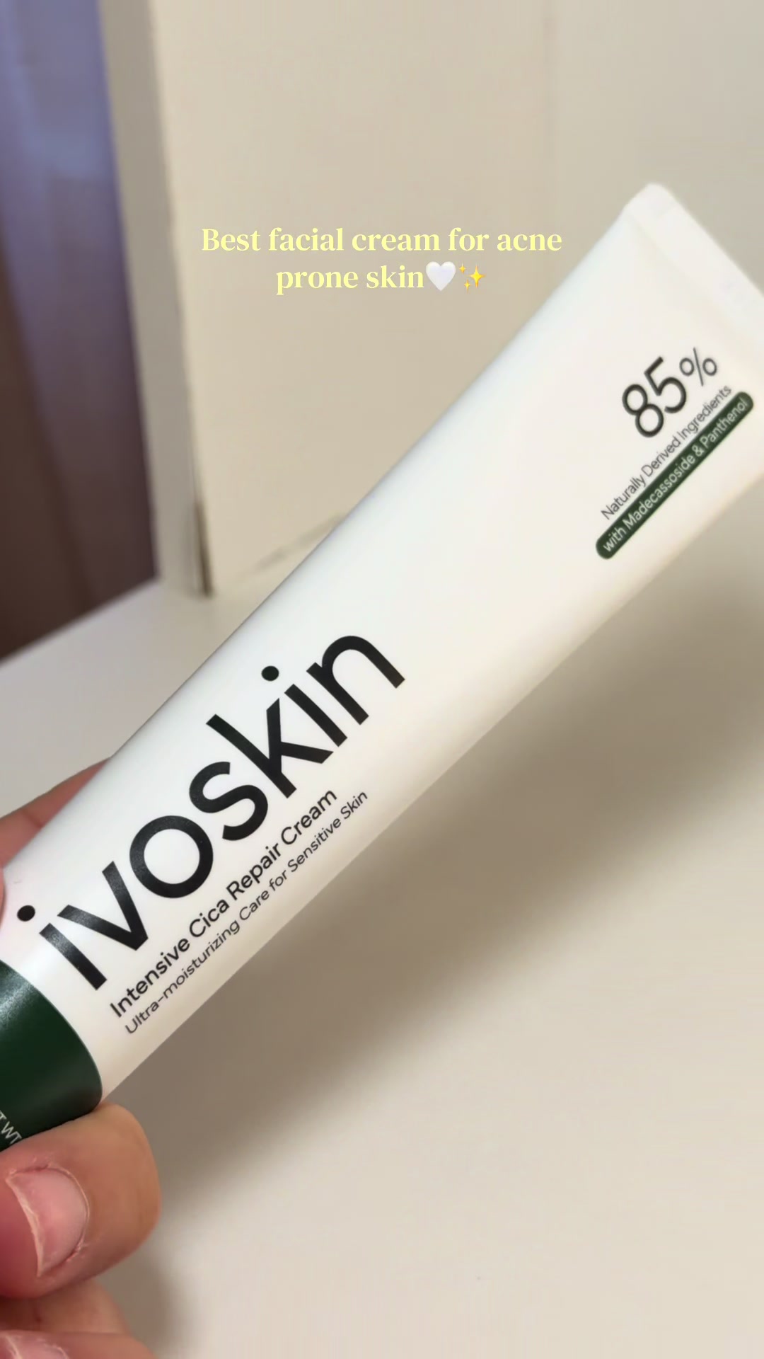 TikTok post by @ugcbymands for Ivoskin. Caption reads: it is so hydrating!! @Ivoskin US #fypシ゚viral....