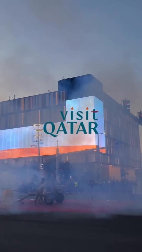 Instagram post by @isheverything for Visit Qatar. Caption reads: I want to go again this year 🇶🇦 @visitqatar ad.