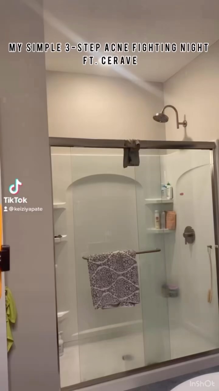 Instagram post by @keiziyapate for College Fashionista. Caption reads: My Simple 3-Step Acne Fighting Night Routine Ft....