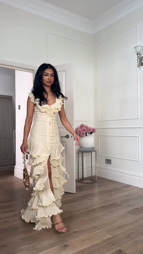 Instagram post by @sheeeeoo for PrettyLittleThing. Caption reads: [...] the most insane dress drop yet....