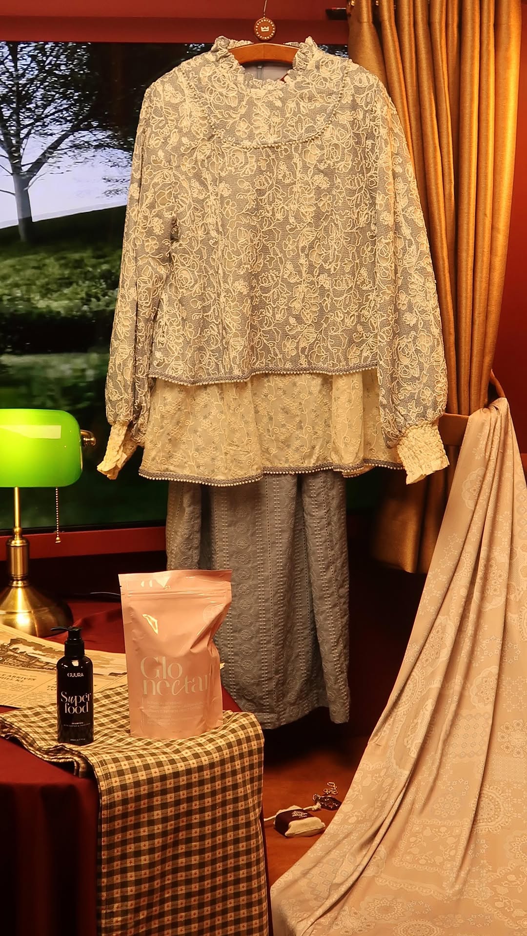 Instagram post by @thecuuragroup for TudungPeople. Caption reads: Hop on the train with us only at #destinasiSuperT....