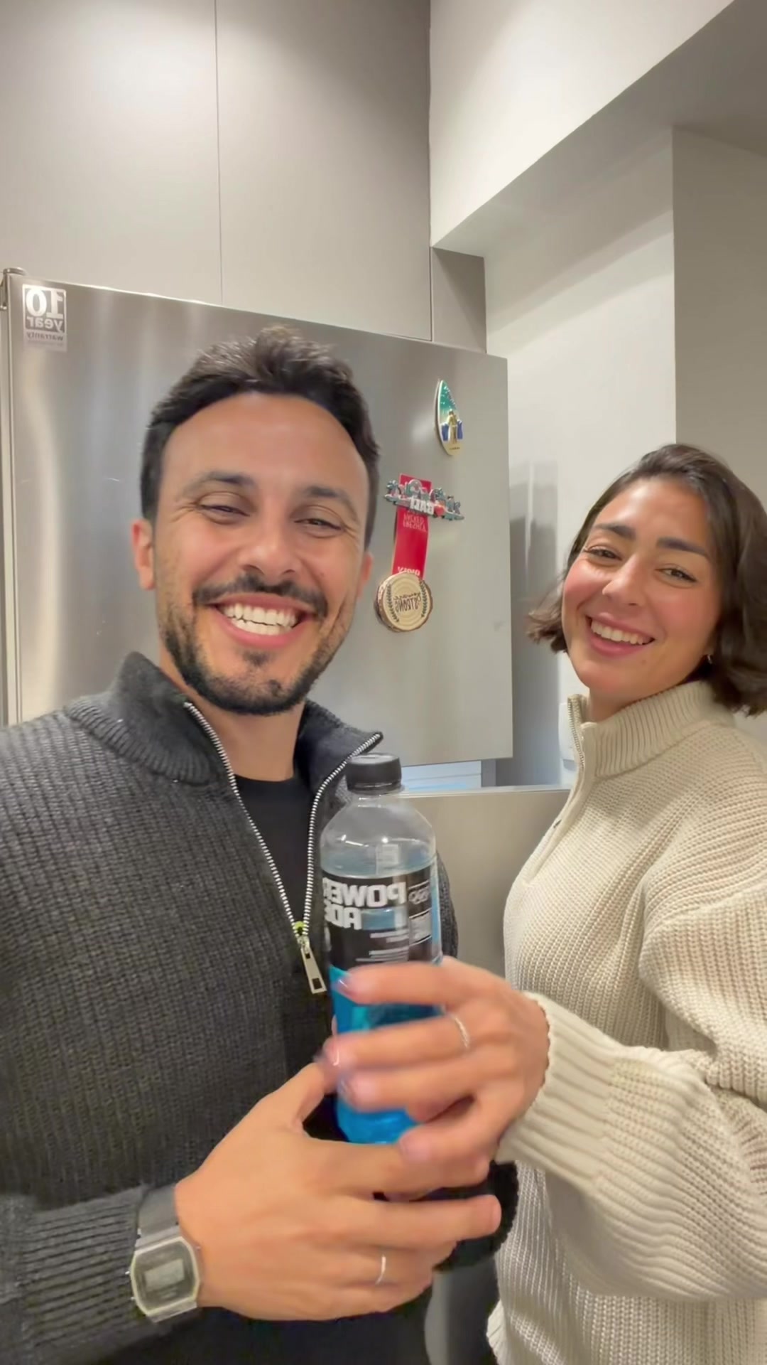 TikTok post by @ouda20 for POWERADE. Caption reads: Turns out my everyday hustle routine needs....