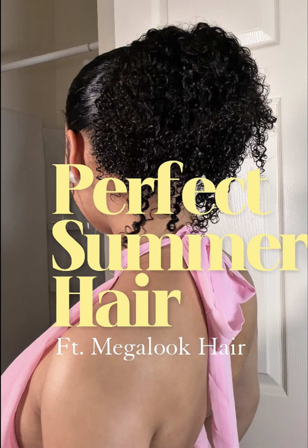 TikTok post by @therealdesmichelle for Megalook. Caption reads: The bounce is bouncing honey😍🌸 @Megalookhair....