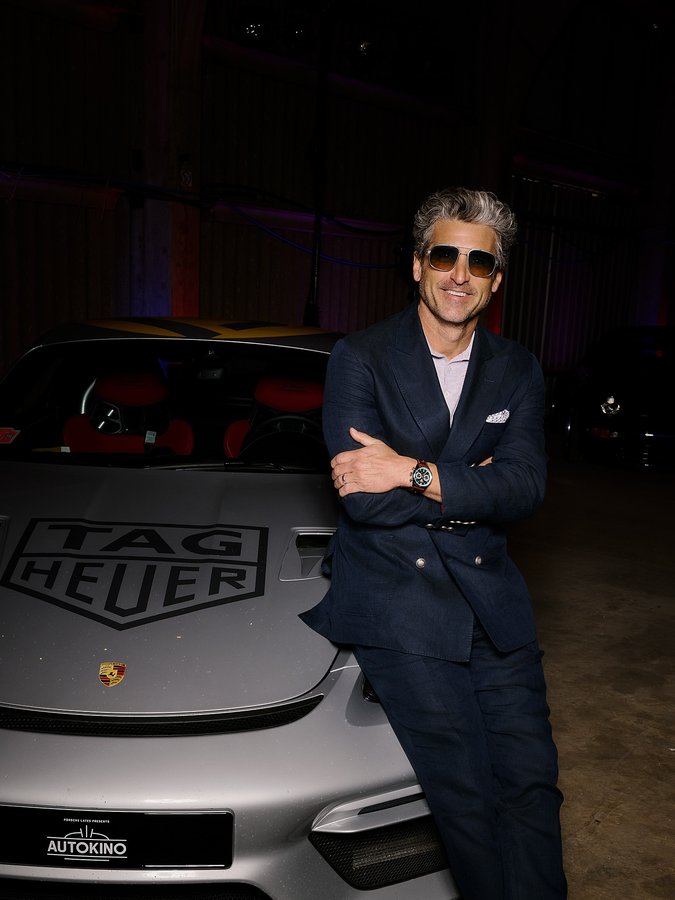 Instagram post by @patrickdempsey for TAG Heuer. Caption reads: TAG Heuer is back at Goodwood Festival of....