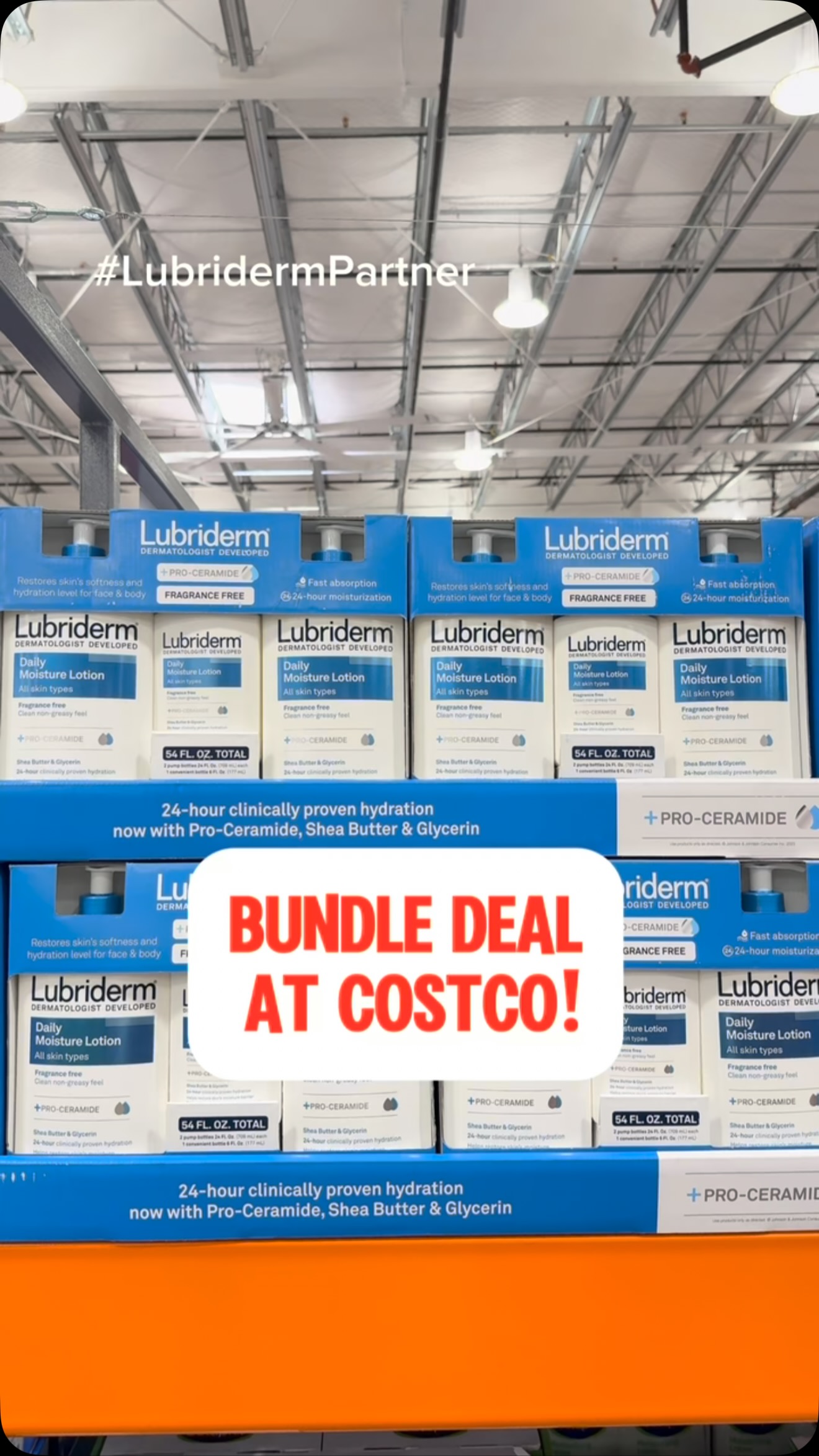 Instagram post by @costcoguide for Lubriderm. Caption reads: #LubridermPartner If you’re looking for a great....