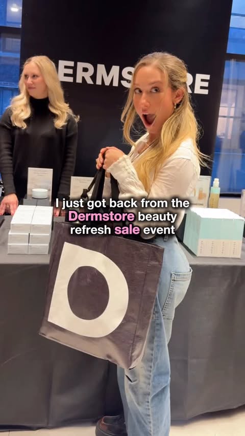 Instagram post by @justbecauseitspretty for Dermstore. Caption reads: RUN don’t walk the @dermstore beauty refresh sale....