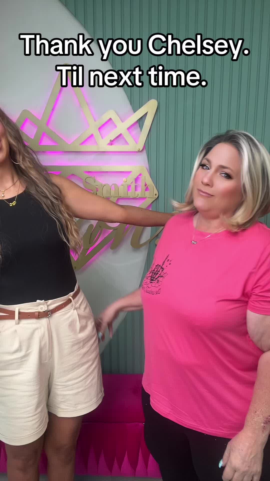 TikTok post by @kellijones32 for Chelsey Smith Cosmetics. Caption reads: Thank you Chelsey, Mary, Chelsea and Amber for....