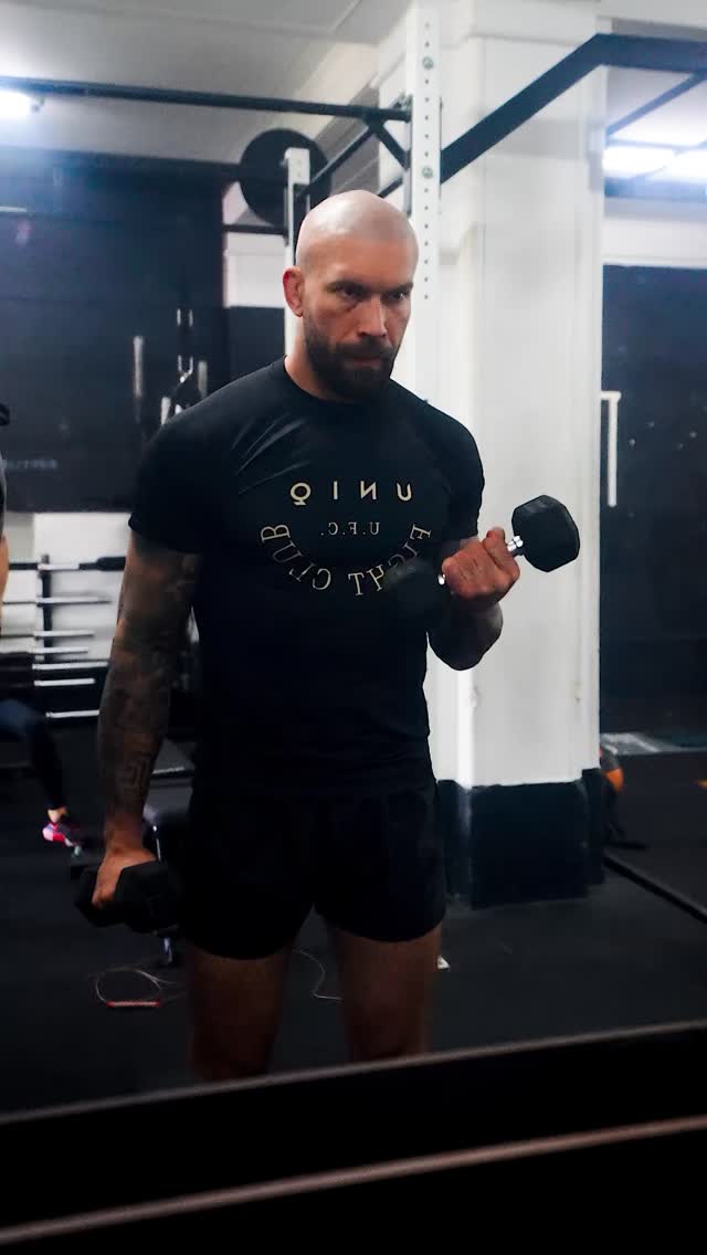 Instagram post by @radekpaczuski for Trec Nutrition. Caption reads: Zmiana bodźców w treningu to klucz do progresu....