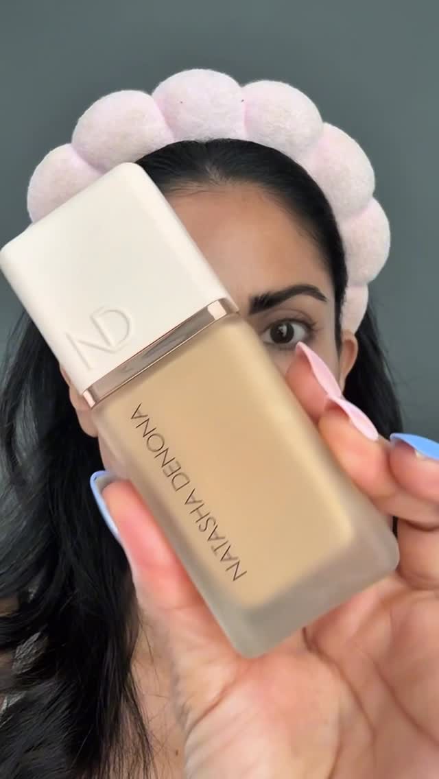 Instagram post by @beautybubble0326 for Natasha Denona. Caption reads: The NEW  Natasha Denona Hyglam foundation....