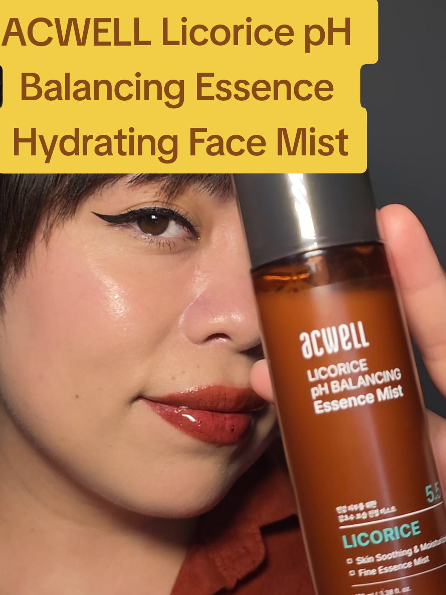 TikTok post by @katlaesthete for Acwell. Caption reads: [...] and refreshing this mist from @acwell feels....