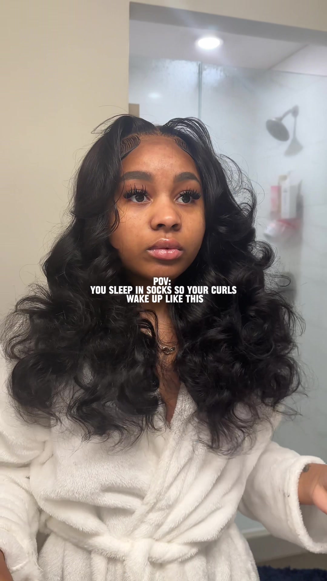 TikTok post by @thesabrikaoir for Wiggins Hair. Caption reads: I’m in love with this Hair from @WIGGINS__HAIR 😍✨....